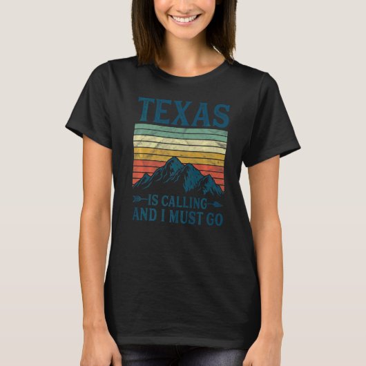 Texas belt en ik moet gaan. t-shirt (Voorkant)
