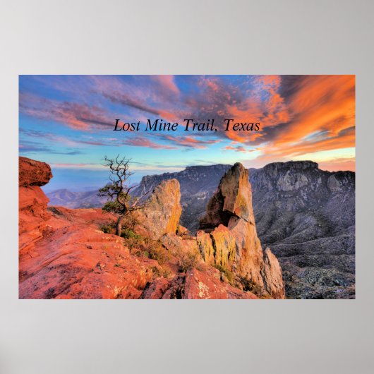 Texas, Big Bend National Park, Poster (Voorkant)