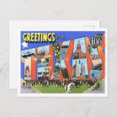 Texas  Big Letters Briefkaart (Voorkant / Achterkant)