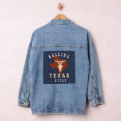 Texas Bike Steer Rolling Texas Stijl Denim Jacket (Hangar)