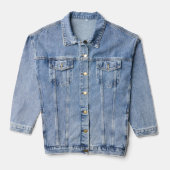 Texas Bike Steer Rolling Texas Stijl Denim Jacket (Voorkant)