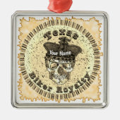 Texas Biker  Metalen Ornament (Voorkant)