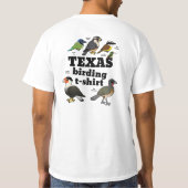 Texas Birding T-Shirt (ontwerp achteraan) (Achterkant)