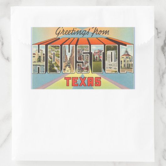 Texas, Blad van 4 Houston stickers (Tas)