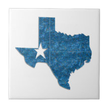 Texas blauwe tegel