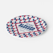 TEXAS Blessed Christelijk Papieren Bordje (Gekanteld)