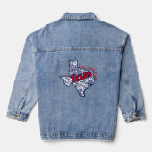 Texas Bloem Doodles Denim Jacket (Achterkant)