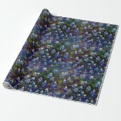 Texas Blue Bonnet Blitz Ontwerp Cadeaupapier (Uitgerold)