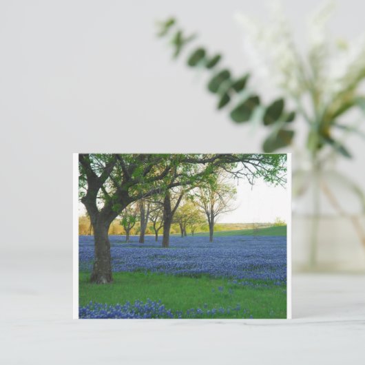 Texas Blue Bonnets Briefkaart (Staand voorkant)