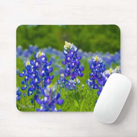 Texas Blue Bonnets mousepad Muismat (Met muis)