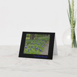 Texas Blue Bonnets - Opmerking Kaart