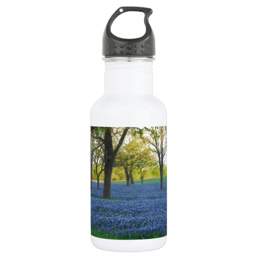 Texas Blue Bonnets Waterfles (Voorkant)