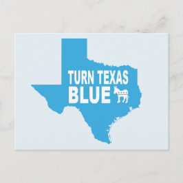 Texas Blue Briefkaart | Stemming-democraat