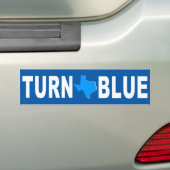 Texas Blue Bumpersticker (Op auto)