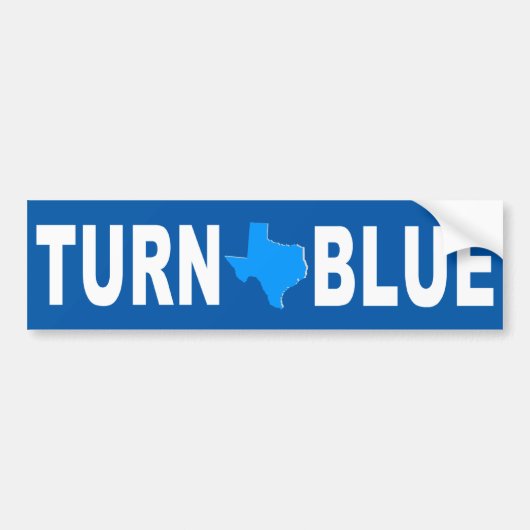 Texas Blue Bumpersticker (Voorkant)