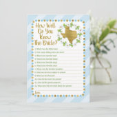 Texas Blue, hoe goed ken je het spel? Kaart (Staand voorkant)