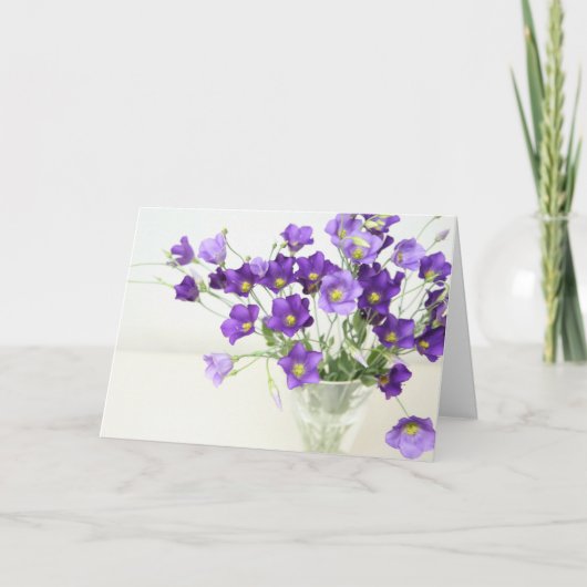 Texas Bluebell Bedankkaart (Voorkant)