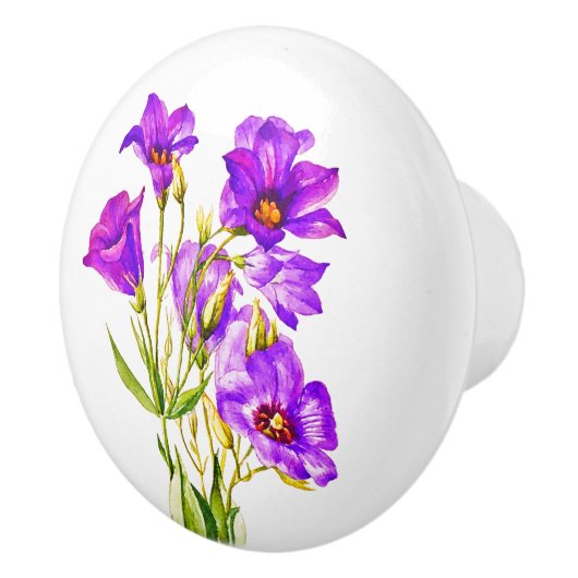 Texas Bluebells Edouana Russellianum Keramische Knop (Rechts)