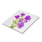 Texas Bluebells Edouana Russellianum Waterverf Tegeltje (Zijkant)