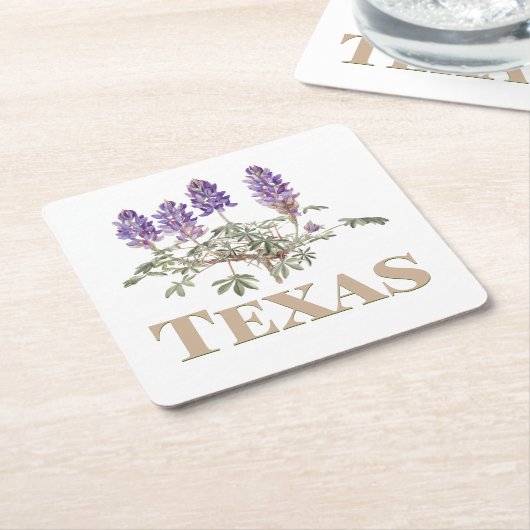 Texas Bluebonnet 2 Kartonnen Onderzetters (Schuin)