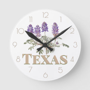 Texas Bluebonnet 2 Ronde Klok