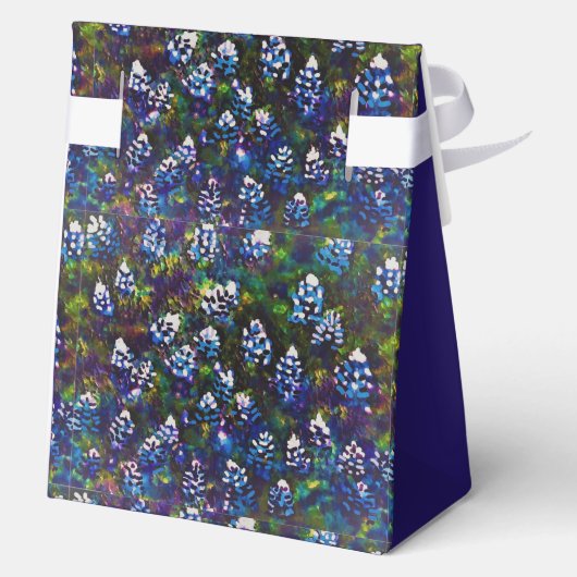 Texas Bluebonnet Blitz-ontwerp Bedankdoosjes (Achterkant)