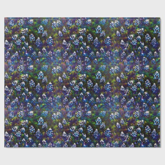 Texas Bluebonnet Blitz Ontwerp Cadeaupapier (Vlak)