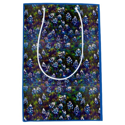 Texas Bluebonnet Blitz-ontwerp Medium Cadeauzakje (Voorkant)