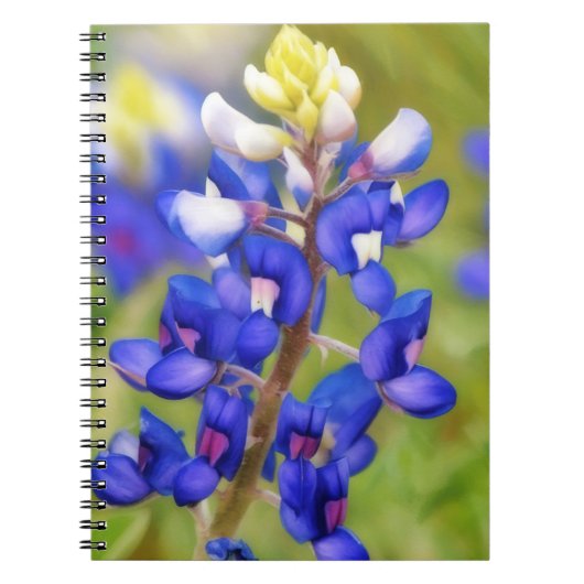 Texas Bluebonnet Bloem Bloemendagboek Notitieboek (Voorkant)