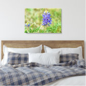 Texas Bluebonnet Bloem Kunst Close-up Canvas Afdruk (Insitu (Slaapkamer))