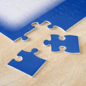 Texas Bluebonnet Bloem op Wit met Graphics Legpuzzel (Zijkant)