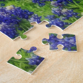 Texas Bluebonnet Bloemen Country Fence Art Puzzel Legpuzzel (Zijkant)