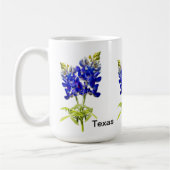 Texas Bluebonnet Bloemen Mok (Links)
