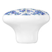 Texas Bluebonnet Blue Wildflower Bloempatroon Keramische Knop (Zijkant)