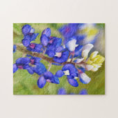Texas Bluebonnet Close-up Flower Art Puzzel (Horizontaal)