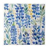 Texas Bluebonnet Floral Herhaling Tegeltje (Voorkant)