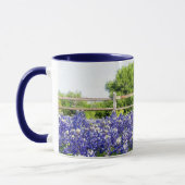 Texas Bluebonnet Flower Art Country Fence Mok (Links)
