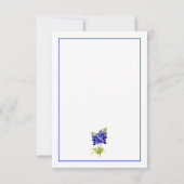 Texas Bluebonnet Flowers, Modern Weddenschap Dank  Bedankkaart (Achterkant)