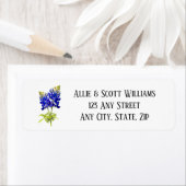 Texas Bluebonnet Flowers, Modern Wedding Etiket (Insitu)