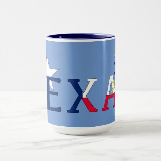 Texas Bluebonnet Flowers op Blue Mok (Midden)