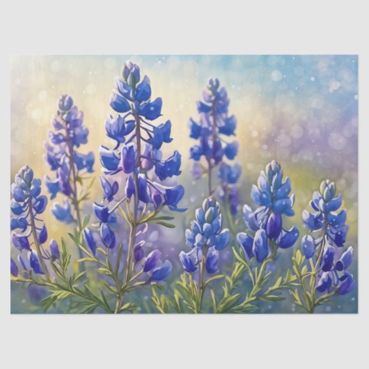 Texas Bluebonnet Gift Tissue Tissuepapier (Voorkant)