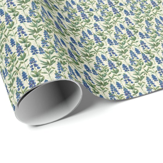 Texas Bluebonnet Gift Wrapping Paper Lupine Party Cadeaupapier (Rol Hoek)