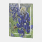 Texas Bluebonnet Glass Ornament (Voorkant links)