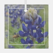 Texas Bluebonnet Glass Ornament (Voorkant)