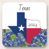 Texas Bluebonnet harde plastic onderzetters (Voorkant)