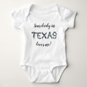 Texas Bluebonnet iemand houdt van me! Romper (Voorkant)