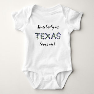Texas Bluebonnet iemand houdt van me! Romper