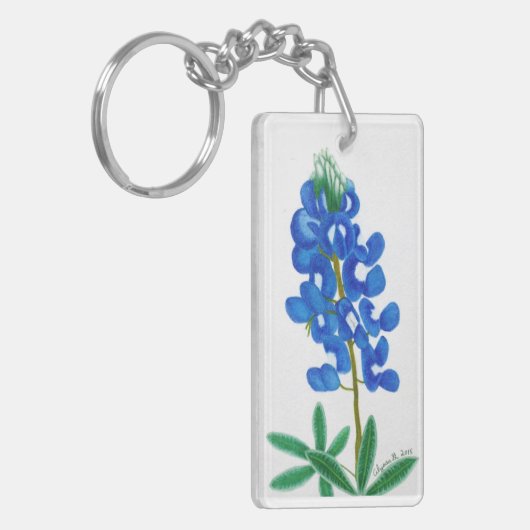 texas bluebonnet Inspirerend Sleutelhanger (Voorkant Links)