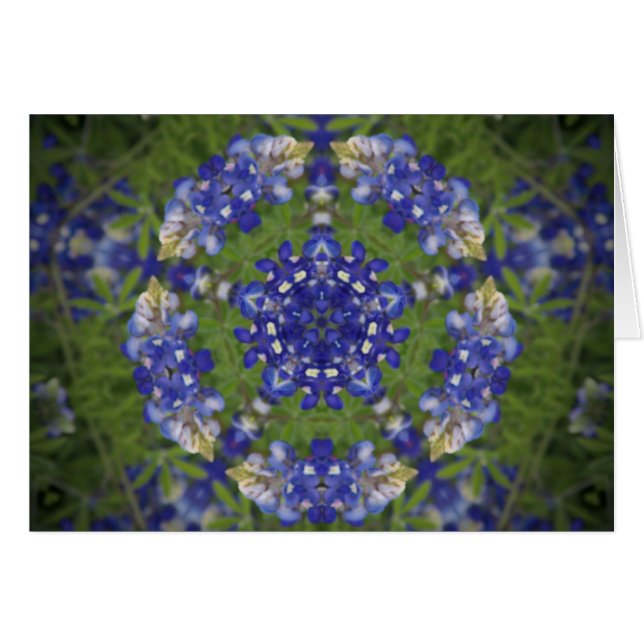 Texas Bluebonnet Kaleidoscope (Voorkant Horizontaal)