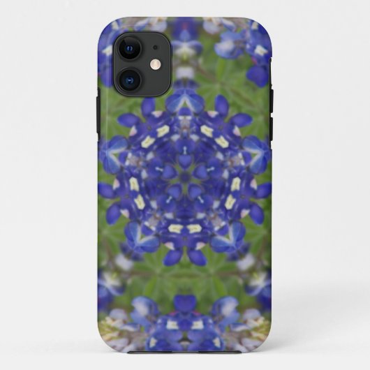 Texas Bluebonnet Kaleidoscope Case-Mate iPhone Case (Achterkant)